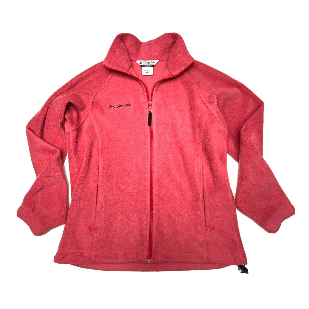 Columbia Benton Springs Fleece Jacket Pink Full Zip Women S WL6114